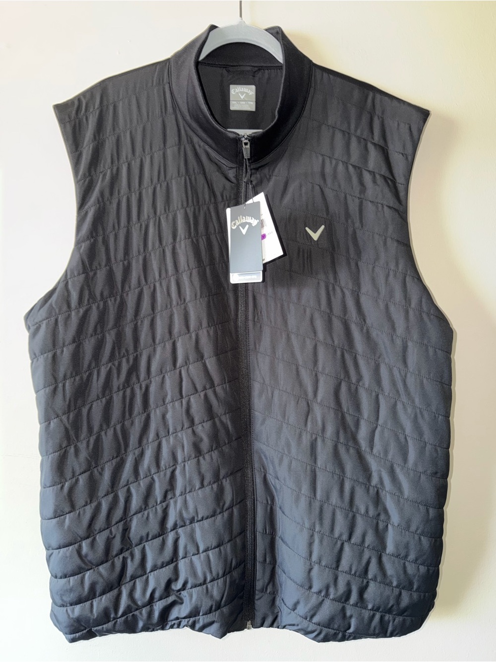 NWT Callaway Men's Black Quilted Sleeveless Lightweight Vest Size: XXL